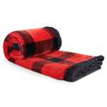 Field & Co.® Buffalo Plaid Sherpa Blanket - 1081-51RDBKAngle-Left Field & Co.® Buffalo Plaid Sherpa Blanket - 1081-51RDBKAngle-Left