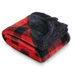 Field & Co.® Buffalo Plaid Sherpa Blanket - 1081-51RDBKAngle-Right Field & Co.® Buffalo Plaid Sherpa Blanket - 1081-51RDBKAngle-Right