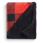 Field & Co.® Buffalo Plaid Sherpa Blanket - 1081-51RDBKFront Field & Co.® Buffalo Plaid Sherpa Blanket - 1081-51RDBKFront