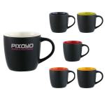 Riviera Electric 11oz Ceramic Mug - SM-6330BKWHFront Riviera Electric 11oz Ceramic Mug - SM-6330BKWHFront