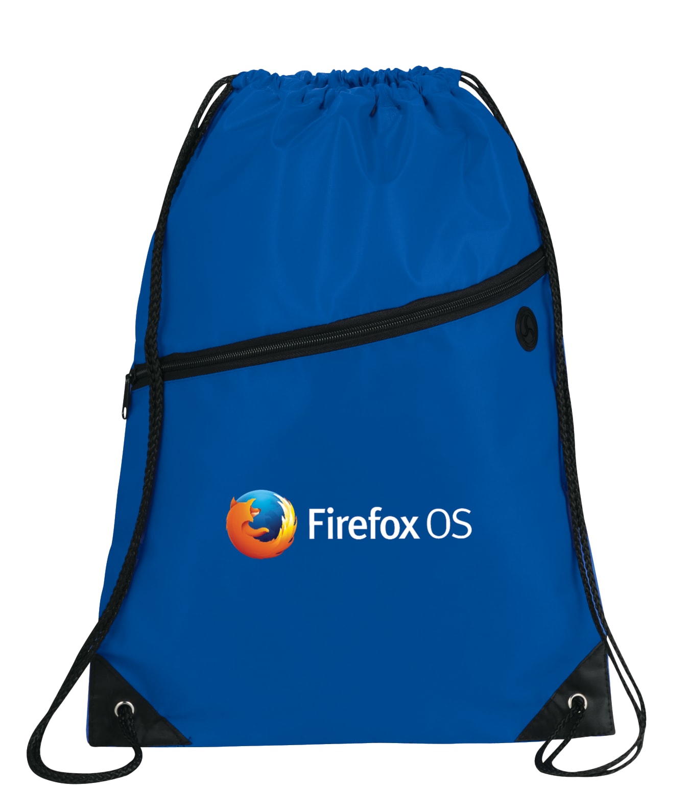 Robin Drawstring Polyester Bag with Front Zipper Pocket 1
