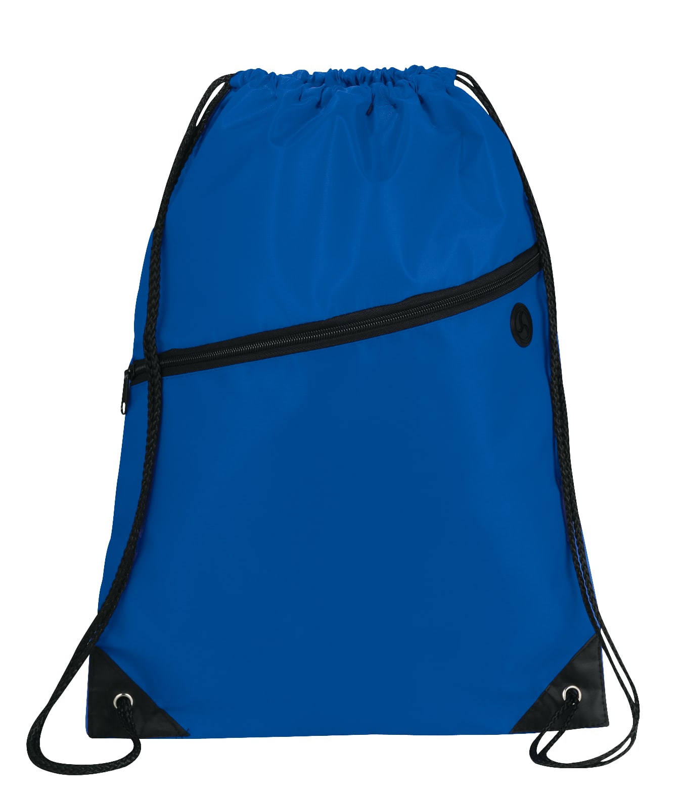 Robin Drawstring Polyester Bag with Front Zipper Pocket 1