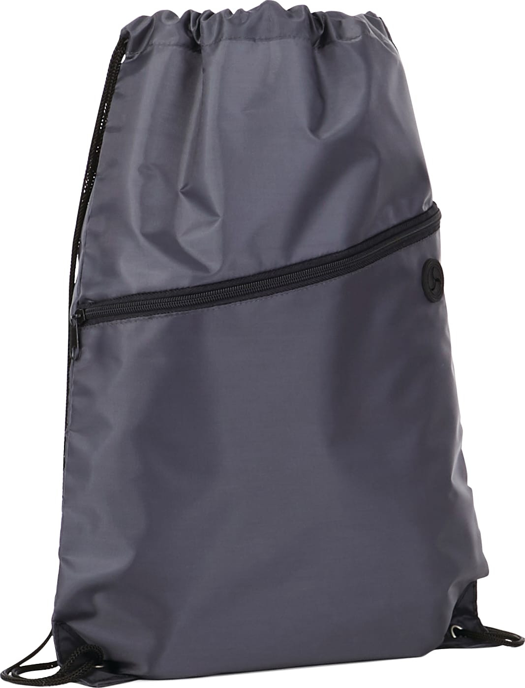 Robin Drawstring Polyester Bag with Front Zipper Pocket 1