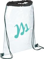 Rally Clear Drawstring Bag - SM-7200BKAngle-Right Rally Clear Drawstring Bag - SM-7200BKAngle-Right
