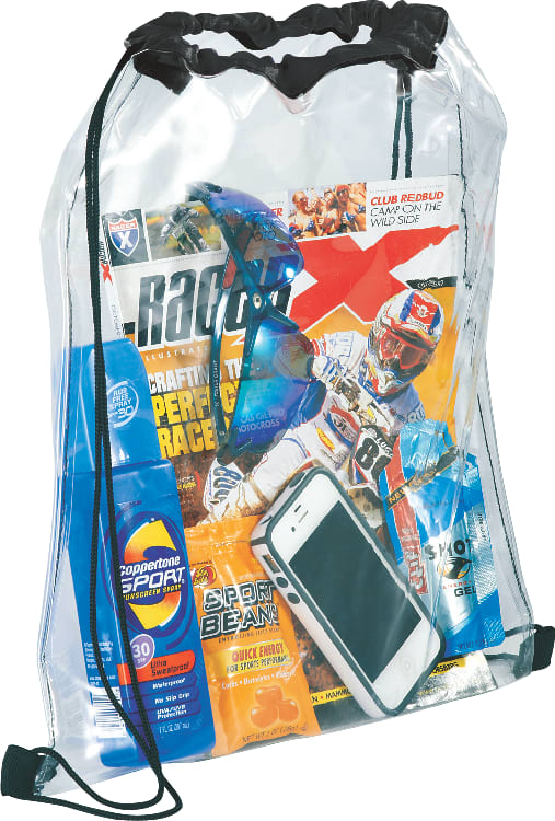 Rally Clear Drawstring Bag 1