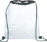 Rally Clear Drawstring Bag - SM-7200BKFront Rally Clear Drawstring Bag - SM-7200BKFront
