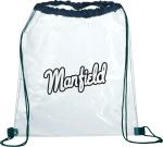 Rally Clear Drawstring Bag - SM-7200NYFront Rally Clear Drawstring Bag - SM-7200NYFront
