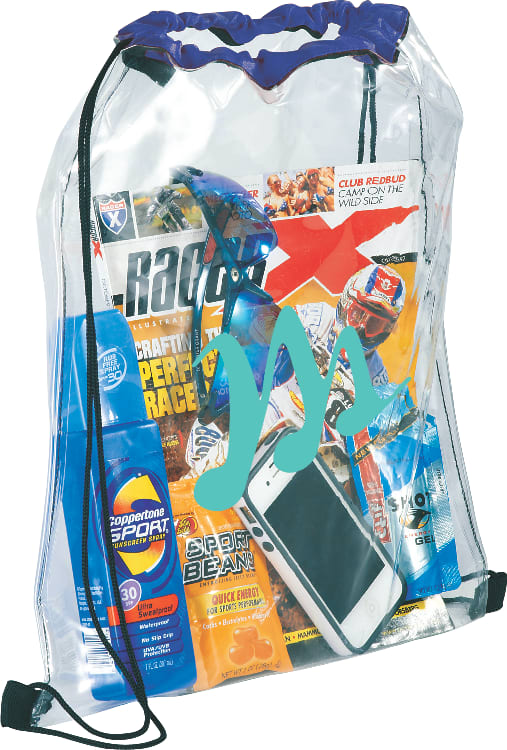 Rally Clear Drawstring Bag 1