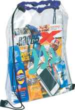 Rally Clear Drawstring Bag - SM-7200RYLAngle-Right Rally Clear Drawstring Bag - SM-7200RYLAngle-Right