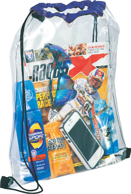 Rally Clear Drawstring Bag 1