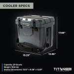 Arctic Zone® Titan Pro® 25QT Hard Cooler - 3861-18GYFront Arctic Zone® Titan Pro® 25QT Hard Cooler - 3861-18GYFront