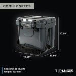 Arctic Zone® Titan Pro® 25QT Hard Cooler - 3861-18GYFront Arctic Zone® Titan Pro® 25QT Hard Cooler - 3861-18GYFront
