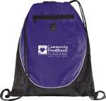 Peek Drawstring Bag - SM-7350BKFront Peek Drawstring Bag - SM-7350BKFront