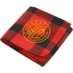 Buffalo Plaid Fleece Blanket - SM-8713RDBKAngle-Right Buffalo Plaid Fleece Blanket - SM-8713RDBKAngle-Right