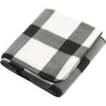 Buffalo Plaid Fleece Blanket - SM-8713WHBKAngle-Right Buffalo Plaid Fleece Blanket - SM-8713WHBKAngle-Right