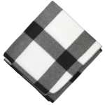 Buffalo Plaid Fleece Blanket - SM-8713WHBKFront Buffalo Plaid Fleece Blanket - SM-8713WHBKFront