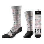 Strideline Premium Sublimation Socks - SM-8134BKFront Strideline Premium Sublimation Socks - SM-8134BKFront