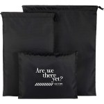 Recycled Travel Bag Set - 7901-31BKFront Recycled Travel Bag Set - 7901-31BKFront