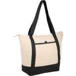 Isle 8oz Organic Cotton Tote - SM-5226NTBKAngle-Right Isle 8oz Organic Cotton Tote - SM-5226NTBKAngle-Right