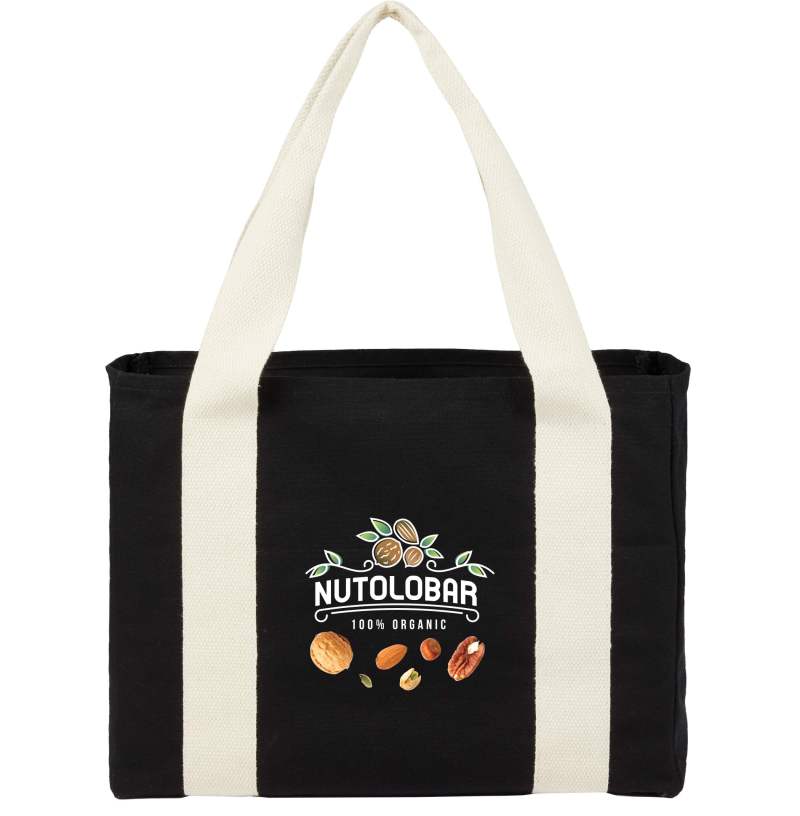 Black Cotton Tote w/ Cotton Handles 1 Black Cotton Tote w/ Cotton Handles 1