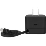 Wally Stretch 35 Wall Charger with cable - 7125-09BKLeft-Side Wally Stretch 35 Wall Charger with cable - 7125-09BKLeft-Side