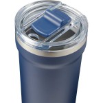 Catone Recycled Vacuum Tumbler w/ Slider Lid 20oz - 1602-37GRAngle-Left Catone Recycled Vacuum Tumbler w/ Slider Lid 20oz - 1602-37GRAngle-Left