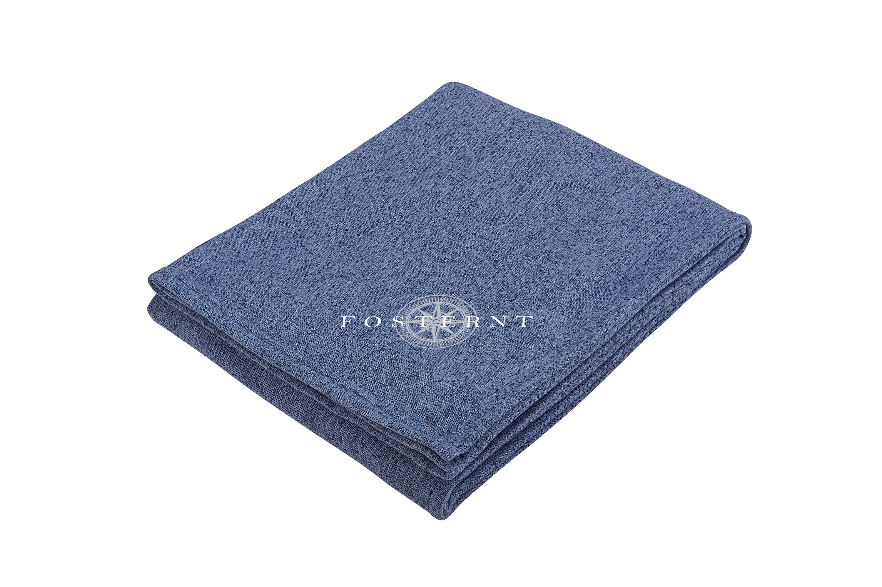Heathered Fleece Throw Blanket 50'' x 60'' Unfolded 1