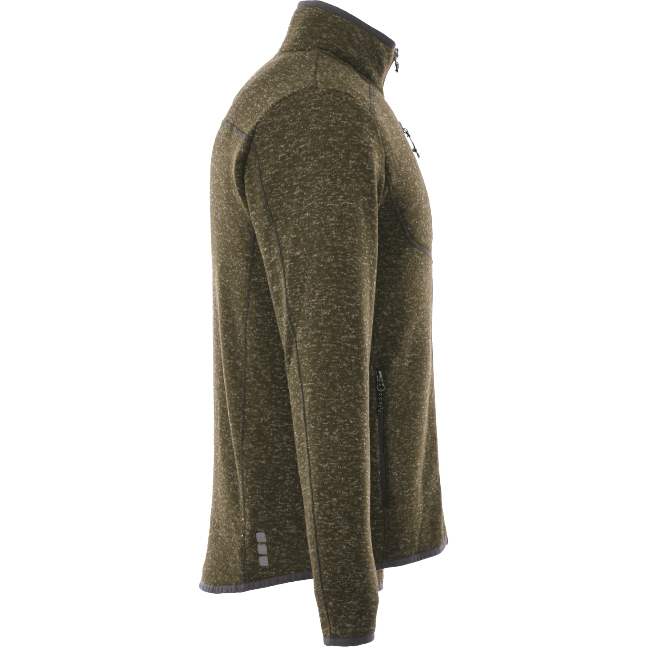 Men's TREMBLANT Sweater Knit Full Zip Jacket with Thumb Holes 1