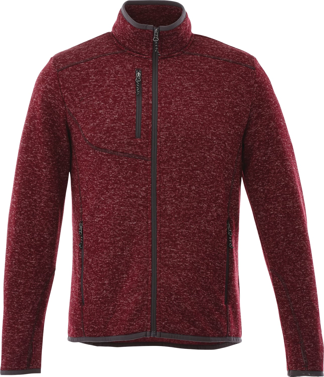 Men's TREMBLANT Sweater Knit Full Zip Jacket with Thumb Holes 1