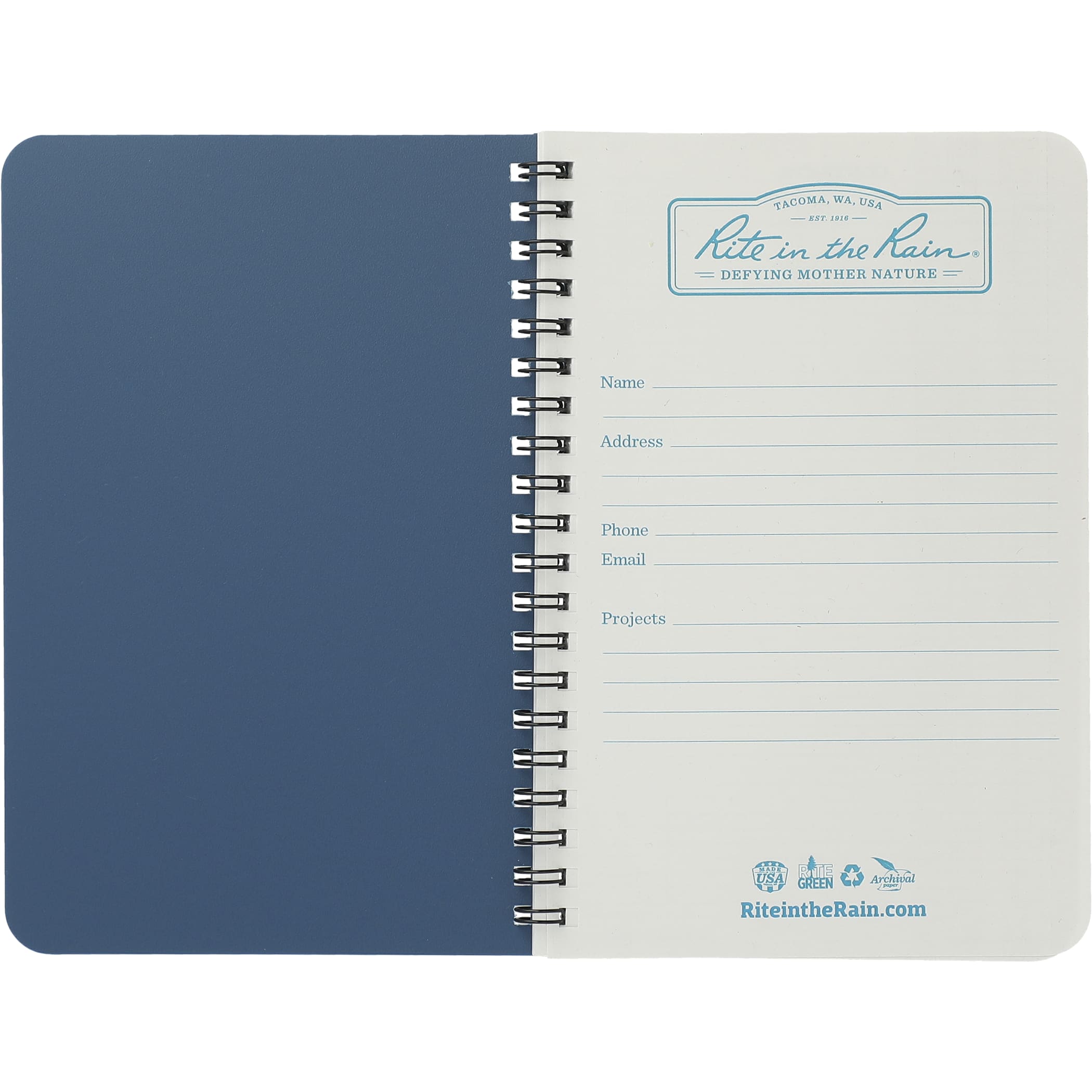 4.6'' x 7'' Rite in the Rain Side Spiral Notebook 1