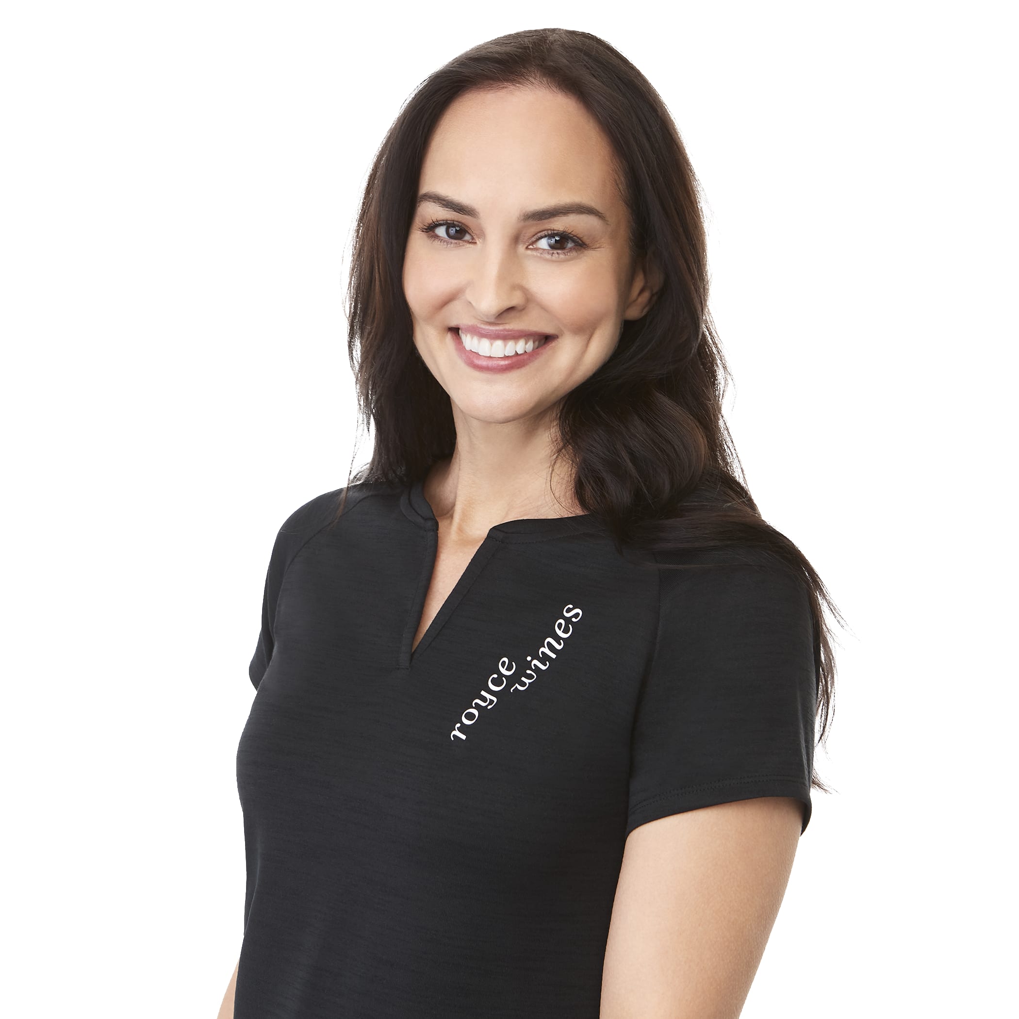 Women's AMOS Eco Short Sleeve Curved Hem Tee 1