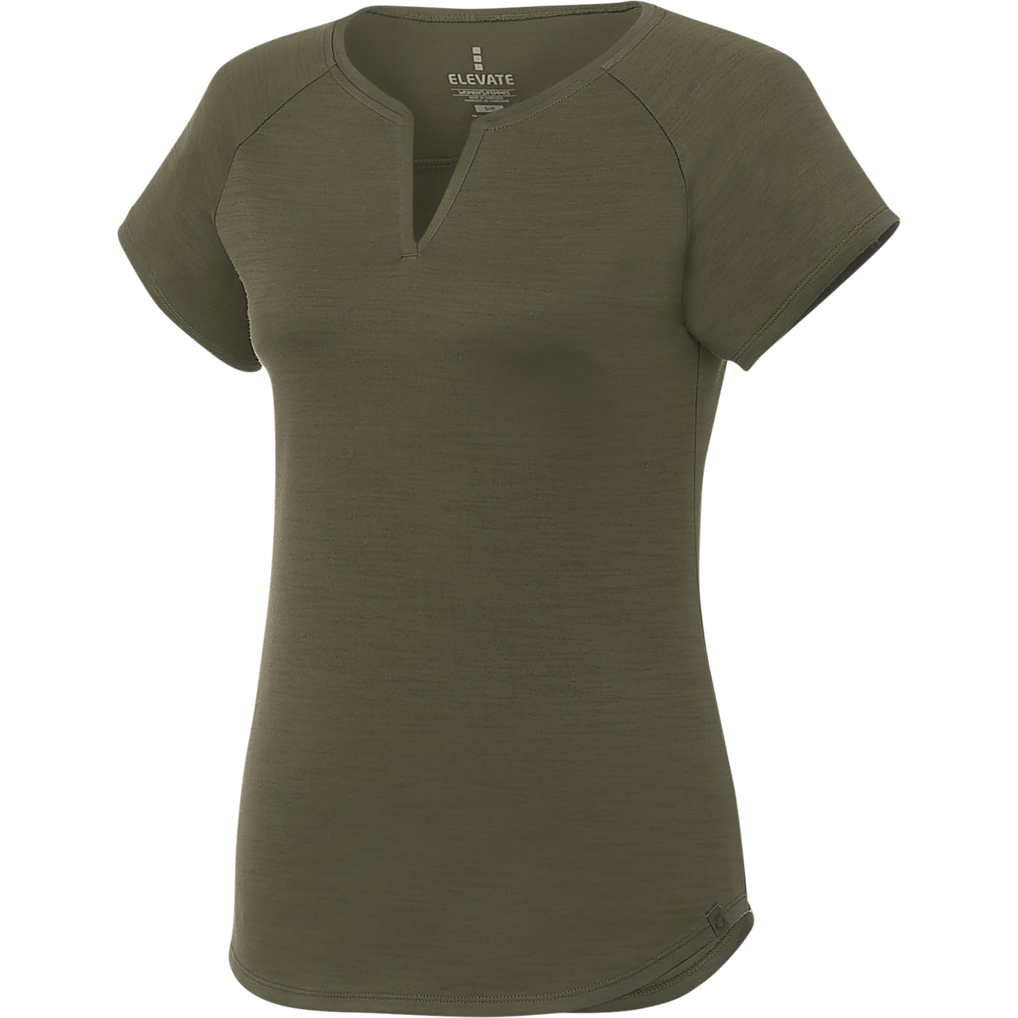 Women's AMOS Eco Short Sleeve Curved Hem Tee 1