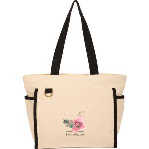 Organic 10oz Cotton Accent Tote 1 Organic 10oz Cotton Accent Tote 1