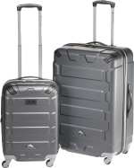 High Sierrar 2pc Hardside Luggage Set - 8053-02GY Front High Sierrar 2pc Hardside Luggage Set - 8053-02GY Front