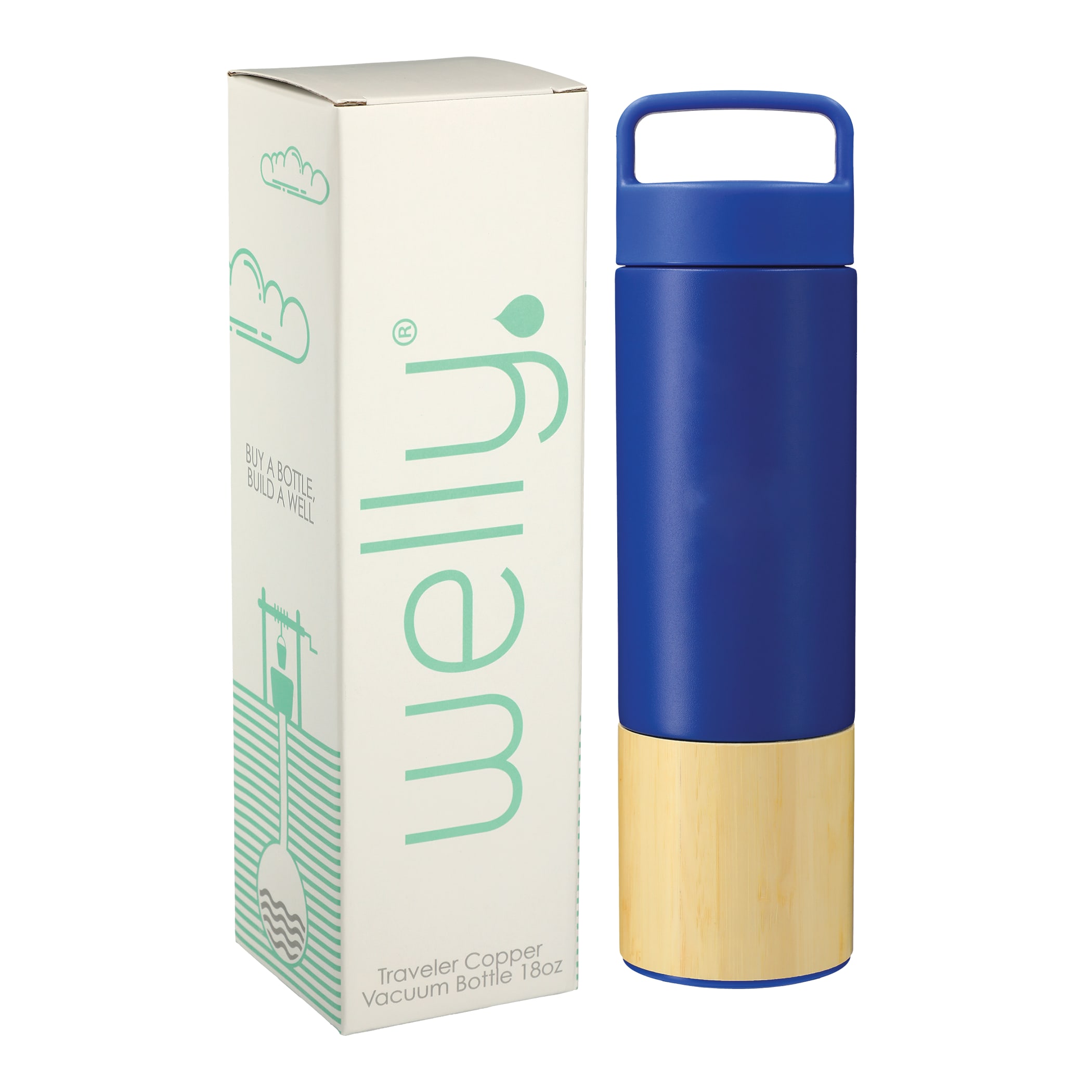 Wellyr Traveler Copper Vacuum Bottle 18oz w/ GB 1