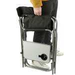 Director's Chair (300lb Capacity) with Side Table - 1070-93BKAngle-Left Director's Chair (300lb Capacity) with Side Table - 1070-93BKAngle-Left