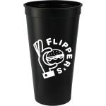 Solid 24oz Recycled Stadium Cup - SM-6013BKFront Solid 24oz Recycled Stadium Cup - SM-6013BKFront