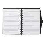 5.5'' x 7'' FSC® Mix Coordinator Spiral Notebook - SM-3450BKAngle-Left 5.5'' x 7'' FSC® Mix Coordinator Spiral Notebook - SM-3450BKAngle-Left
