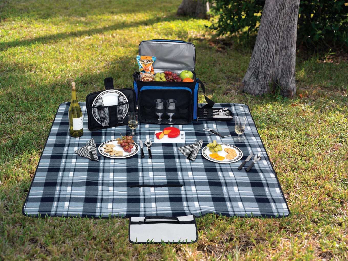 Cozy Park Fleece Blanket - 52'' x 49'' Unfolded 1