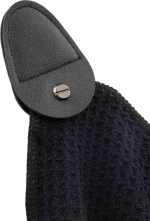 300g Magnetic Waffle Golf Towel - 1401-63BKAngle-Left 300g Magnetic Waffle Golf Towel - 1401-63BKAngle-Left