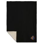 Fleece-Sherpa Blanket - 1080-34BKAngle-Left Fleece-Sherpa Blanket - 1080-34BKAngle-Left