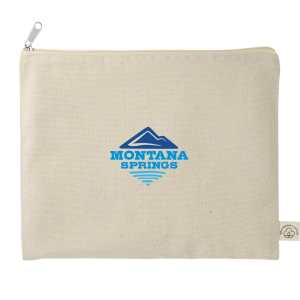 Organic 8oz Cotton Flat Travel Pouch 1 Organic 8oz Cotton Flat Travel Pouch 1