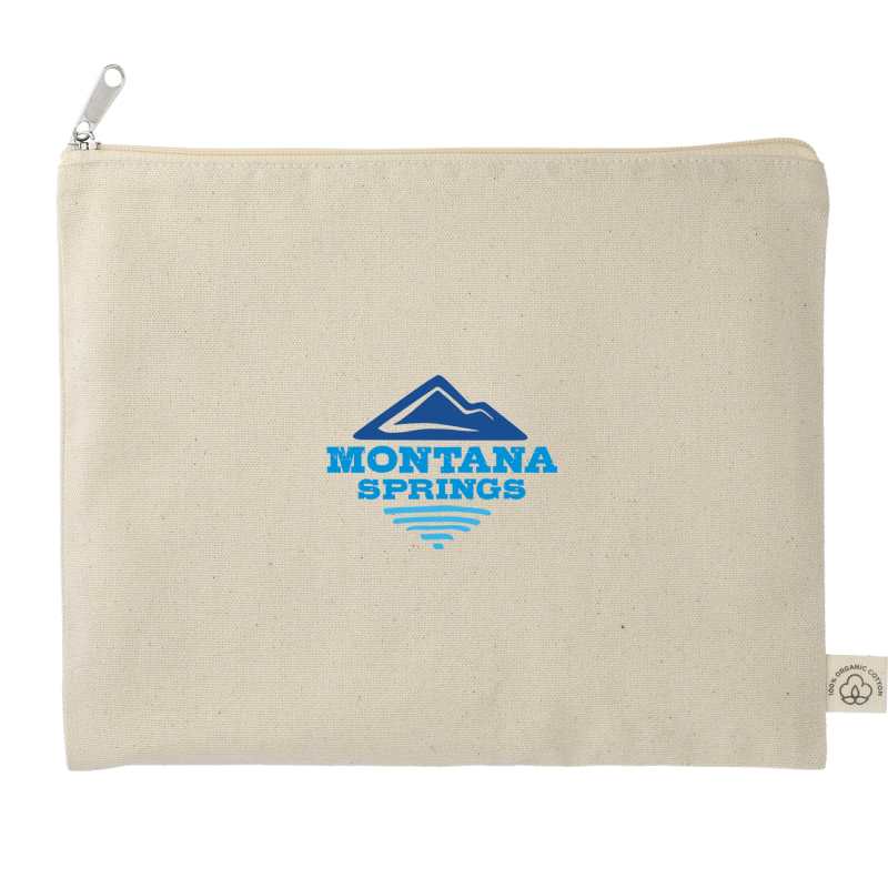 Organic 8oz Cotton Flat Travel Pouch 1 Organic 8oz Cotton Flat Travel Pouch 1