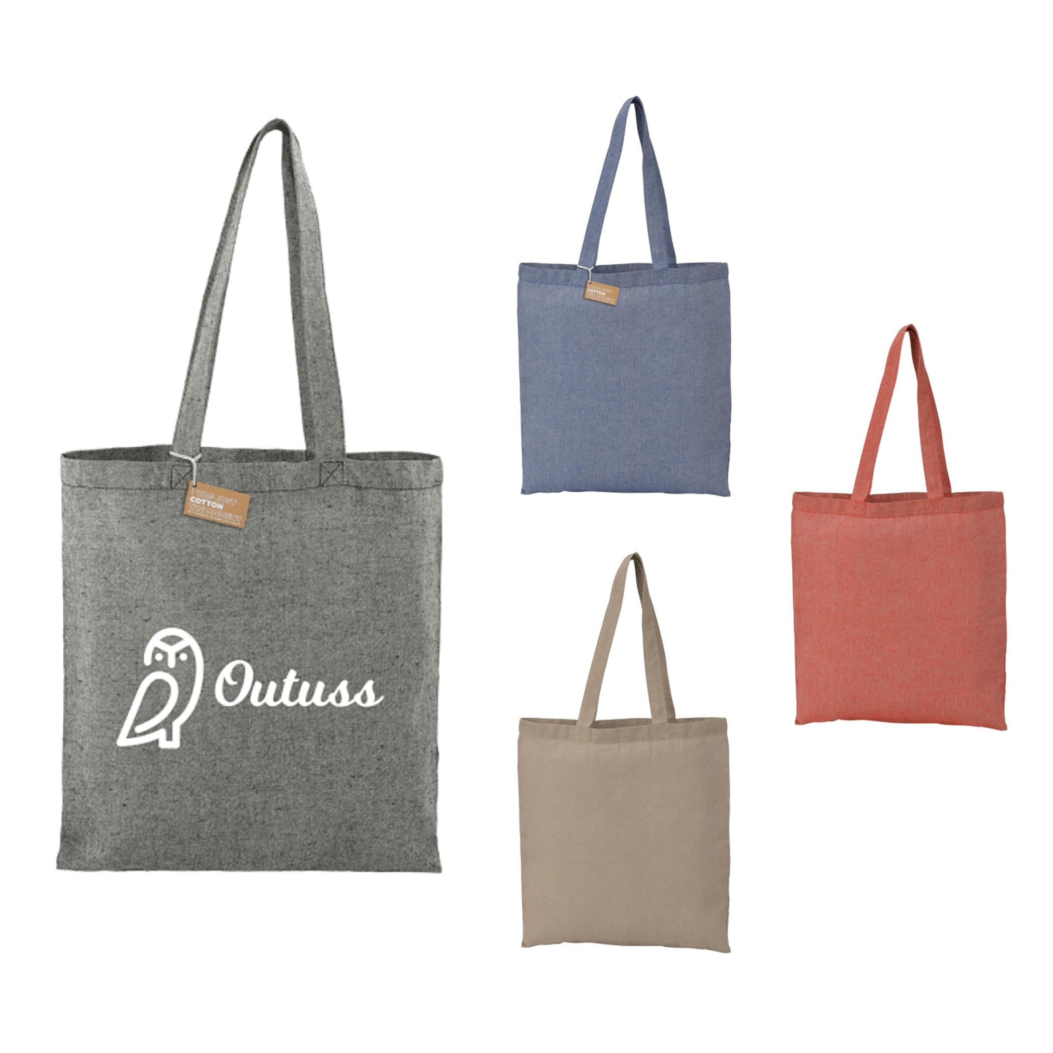 Eco-Friendly 5oz Recycled Cotton Twill Tote Bag 1