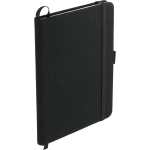 5'' x 7'' FSC® Mix rPET Bound Notebook - SM-5259BKAngle-Right 5'' x 7'' FSC® Mix rPET Bound Notebook - SM-5259BKAngle-Right