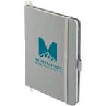 5'' x 7'' FSC® Mix rPET Bound Notebook - SM-5259GYAngle-Left 5'' x 7'' FSC® Mix rPET Bound Notebook - SM-5259GYAngle-Left
