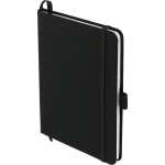 5'' x 7'' FSC® Mix rPET Bound Notebook - SM-5259BKAngle-Left 5'' x 7'' FSC® Mix rPET Bound Notebook - SM-5259BKAngle-Left