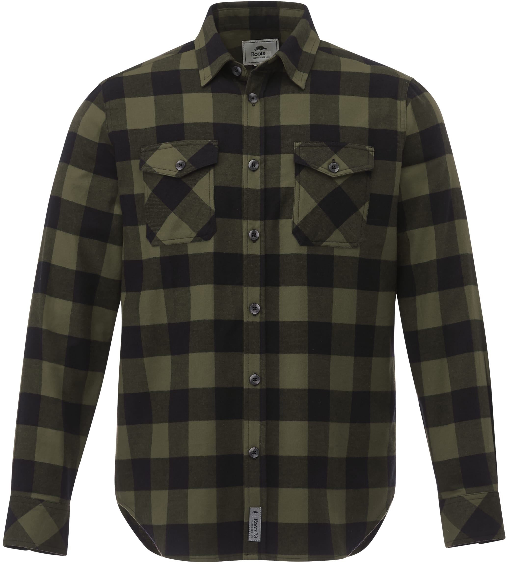 Men's SPRUCELAKE Roots73 Long Sleeve Button Up Flannel Shirt 1