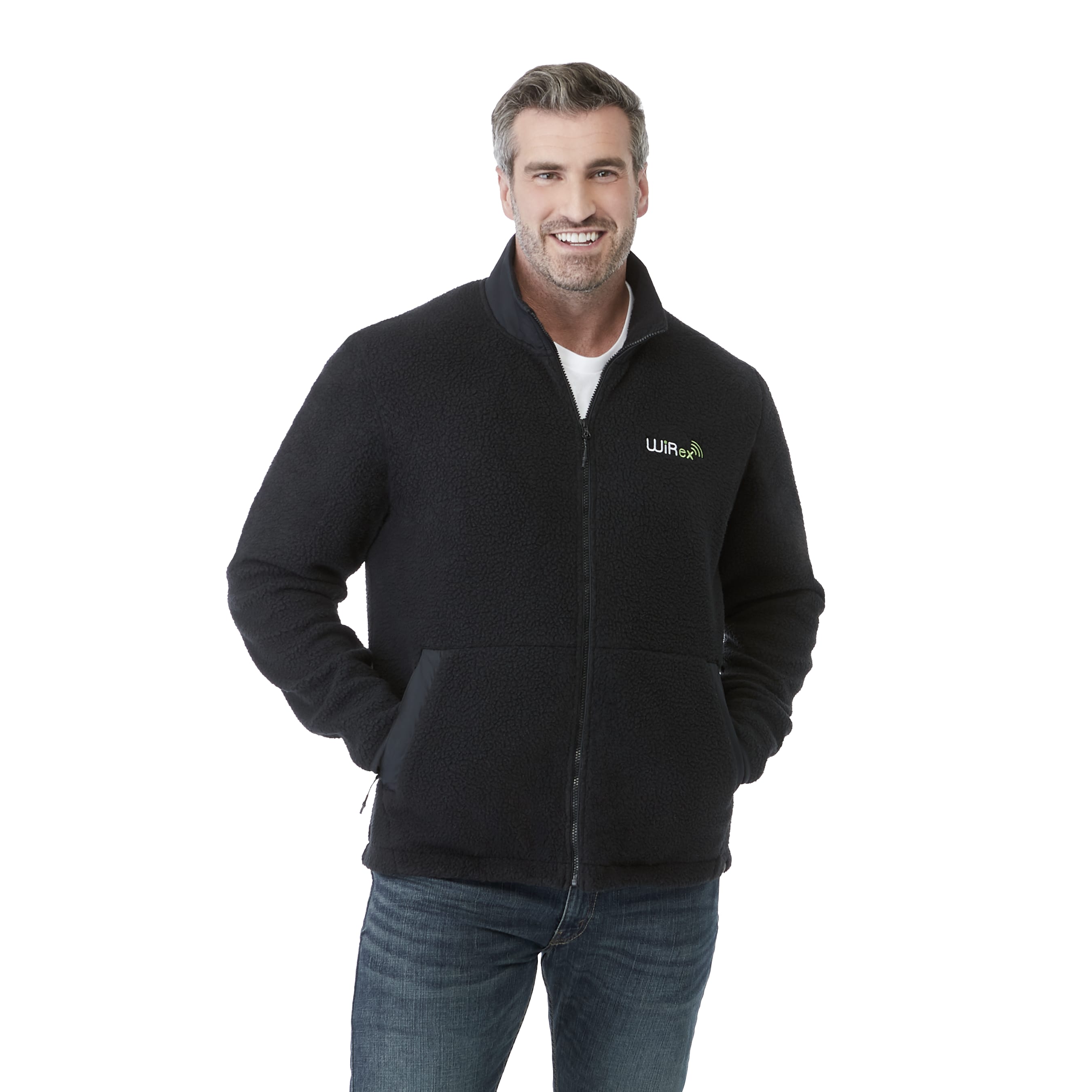Men's KAHUZI Eco Full Zip Sherpa Fleece Jacket 1