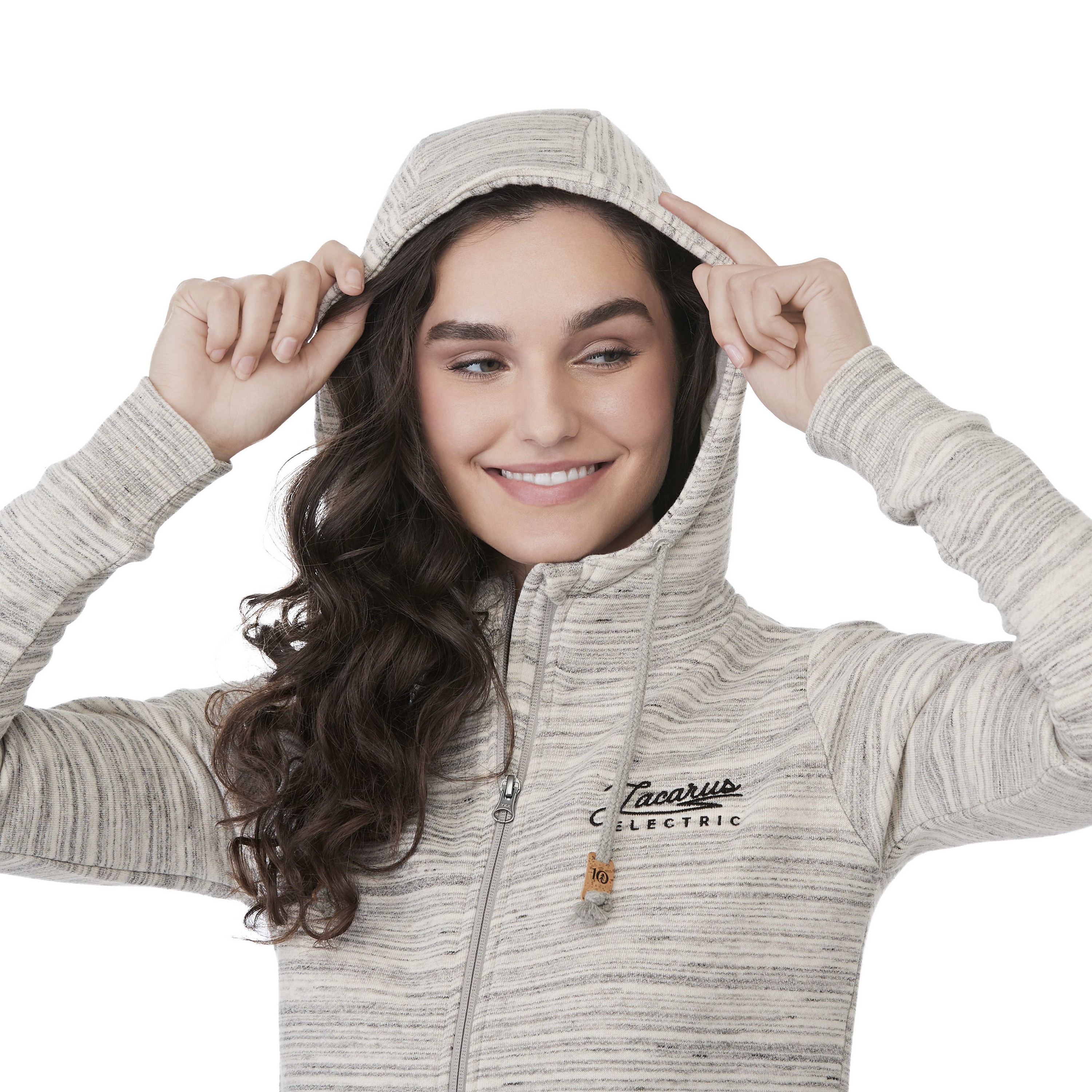 Women's tentree Space Dye Full Zip Fleece Hoodie 1